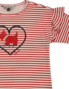 Playera Ferrioni Anah manga larga para bebé niña