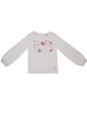 Playera Ferrioni Lola manga larga para bebé niña