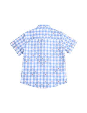 Camisa casual Ferrioni Olaya de algodón manga corta para niño