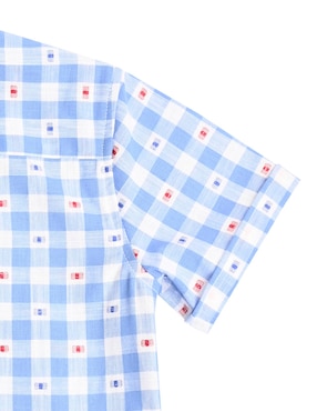 Camisa casual Ferrioni Olaya de algodón manga corta para niño