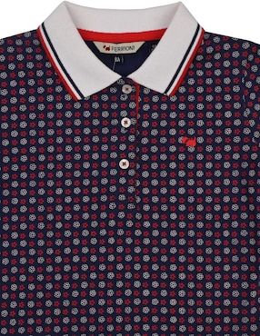 Playera tipo polo Ferrioni Mony de algodón para bebé niña