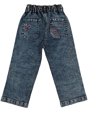 Jeans straight Ferrioni Lucciana M28898 deslavado para niña