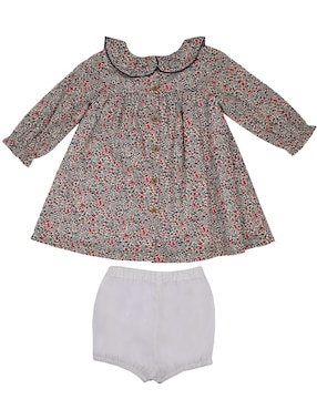 Vestido Ferrioni Flourish manga regular para bebé niña