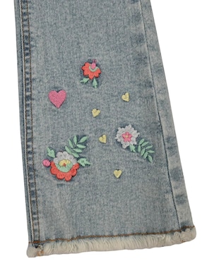 Jeans straight Ferrioni Valdivia M28942 deslavado para niña