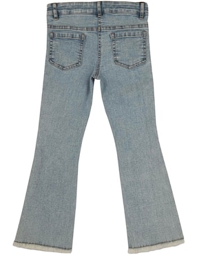 Jeans straight Ferrioni Valdivia M28942 deslavado para niña