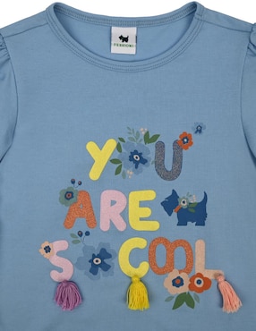 Playera Ferrioni Sloe manga corta para bebé niña