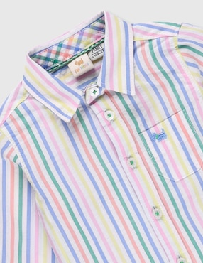 Camisa casual Ferrioni de algodón manga larga para bebé niño