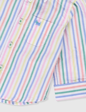 Camisa casual Ferrioni de algodón manga larga para bebé niño