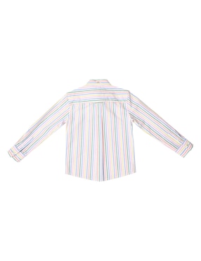 Camisa casual Ferrioni Gain de algodón manga larga para bebé niño