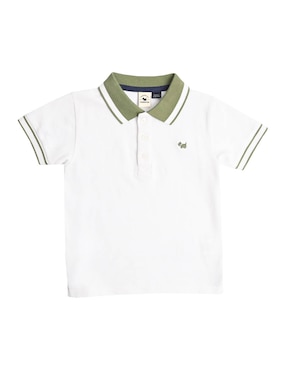 Playera tipo polo Ferrioni Temara de algodón para niño bebé