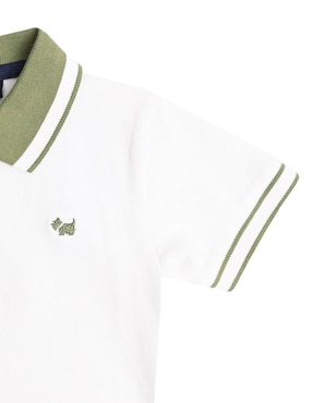 Playera tipo polo Ferrioni Temara de algodón para niño bebé
