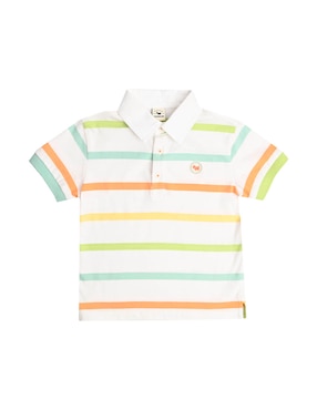 Playera tipo polo Ferrioni Gaina de algodón para niño bebé