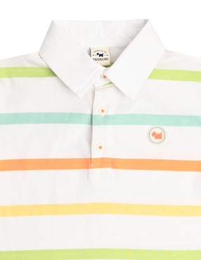 Playera tipo polo Ferrioni Gaina de algodón para niño bebé