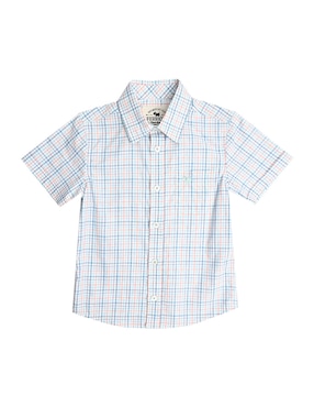 Camisa casual Ferrioni Ronan de algodón manga larga para niño