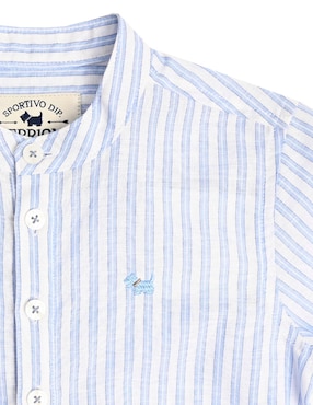 Camisa casual Ferrioni Baxter de algodón manga larga para niño