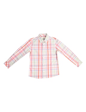Camisa casual Ferrioni Naere de algodón manga larga para niño