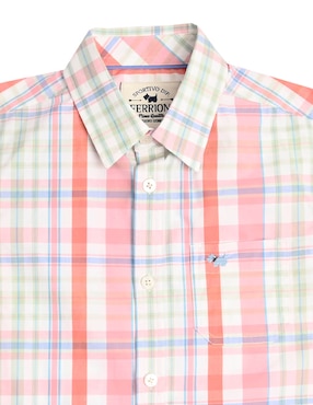 Camisa casual Ferrioni Naere de algodón manga larga para niño