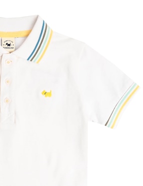 Playera tipo polo Ferrioni Bardia de algodón para niño bebé