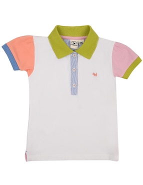 Playera tipo polo Ferrioni Konin de algodón para bebé niña