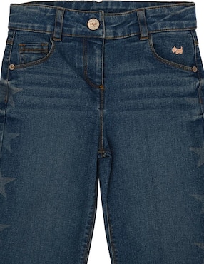 Jeans straight Ferrioni Ursula deslavado para bebé niña