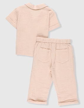 Conjunto casual Mon Caramel de algodón para bebé niño