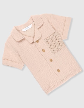 Conjunto casual Mon Caramel de algodón para bebé niño