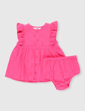 Vestido con calzón Mon Caramel manga mariposa para bebé niña