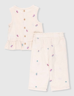 Conjunto Mon Caramel de algodón para bebé niña
