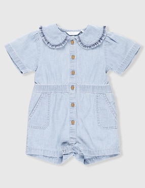 Jumpsuit corto Mon Caramel de algodón para bebé niño