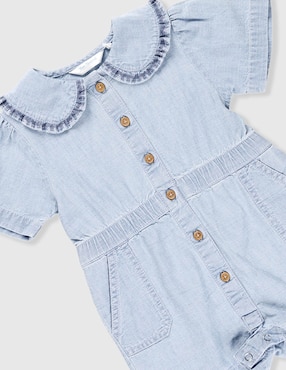 Jumpsuit corto Mon Caramel de algodón para bebé niño