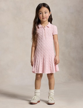 Vestido Polo Ralph Lauren manga regular para bebé niña