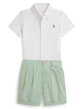 Conjunto Polo Ralph Lauren de algodón para bebé niño