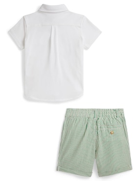 Conjunto Polo Ralph Lauren de algodón para bebé niño