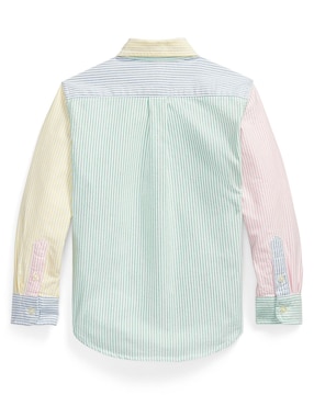 Camisa casual Polo Ralph Lauren de algodón manga larga para bebé niño