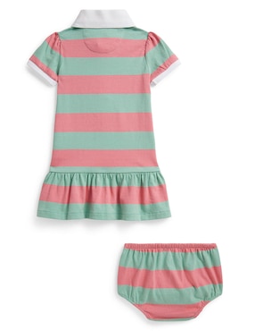 Vestido con calzón Polo Ralph Lauren manga corta para bebé niña