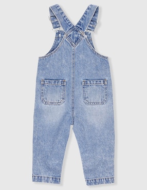 Overol pantalón Mon Caramel de mezclilla para bebé niño