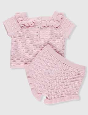 Conjunto Mon Caramel de algodón para bebé niña