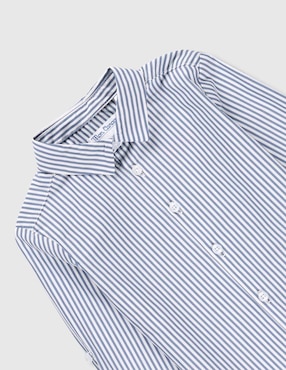 Camisa de vestir Mon Caramel de algodón manga larga para bebé niño