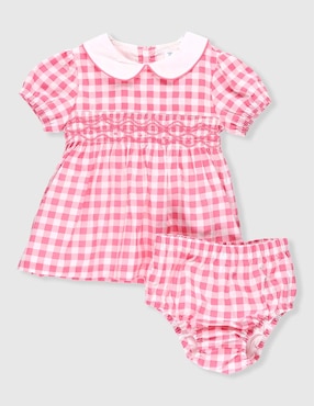 Vestido con calzón Mon Caramel manga globo para bebé niña