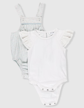 Conjunto Mon Caramel de algodón para bebé niña