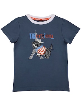 Playera Ferrioni Nesty manga corta para niño