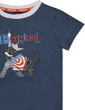 Playera Ferrioni Nesty manga corta para niño