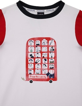 Playera Ferrioni Gross manga corta para bebé niño