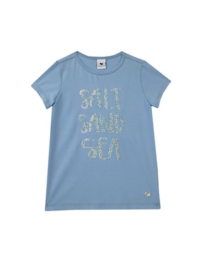 Playera Ferrioni manga corta para niña
