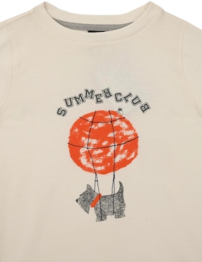 Playera Ferrioni Truly manga corta para bebé niño