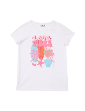 Playera Ferrioni manga corta para niña