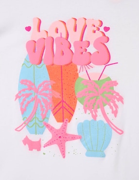 Playera Ferrioni manga corta para niña