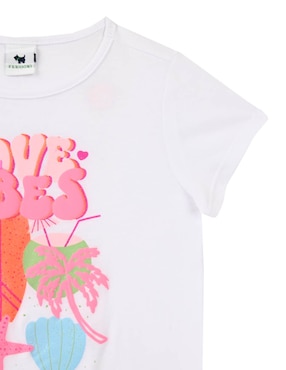 Playera Ferrioni manga corta para niña
