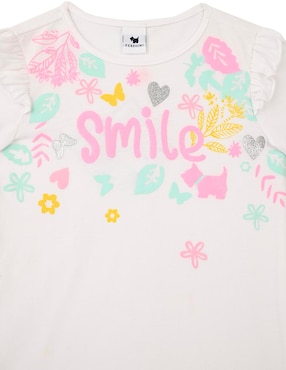 Playera Ferrioni Bellisa manga corta para bebé niña