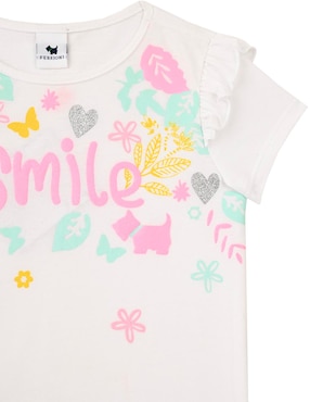 Playera Ferrioni Bellisa manga corta para bebé niña